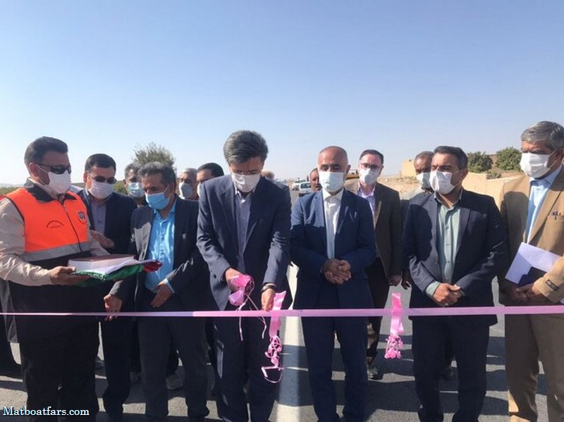 افتتاح یک پل در محور کمربندی فسا