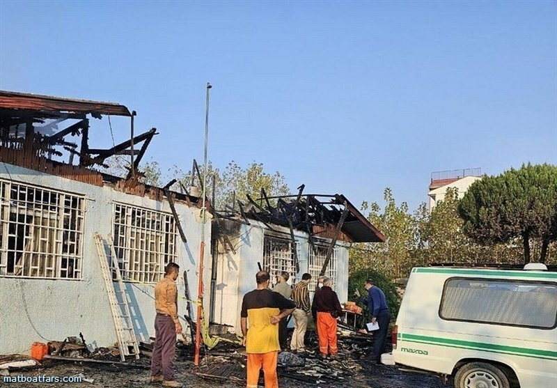 آتش‌ سوزی مرگبار در کمپ ترک‌ اعتیاد لنگرود