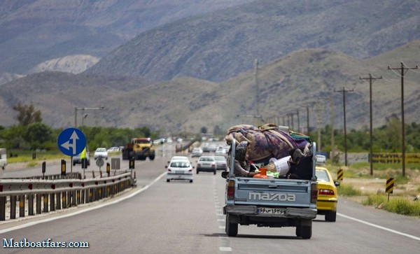 تردد نوروزی خودروها در جاده‌های فارس ۴۶ درصد افزایش داشت