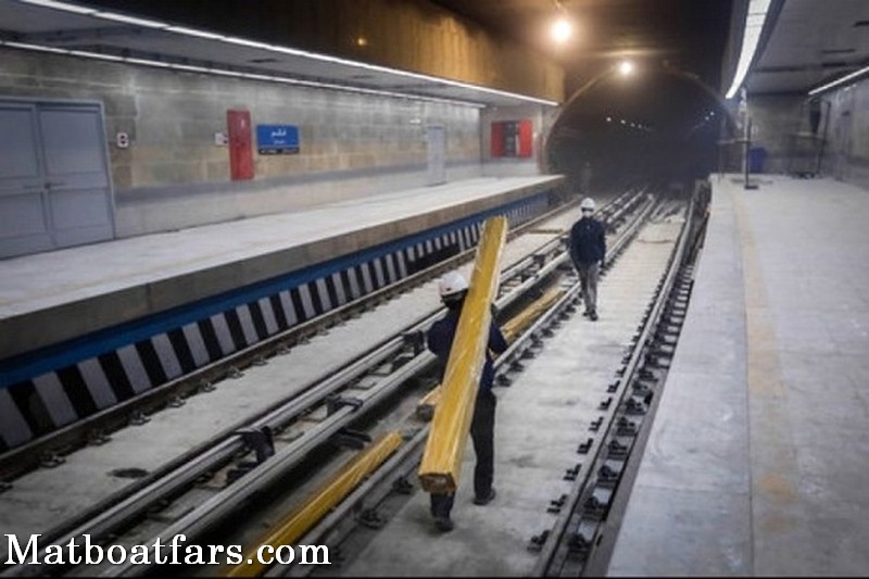 عملیات اجرایی فاز دوم خط ٢  قطار شهری شیراز آغاز شد