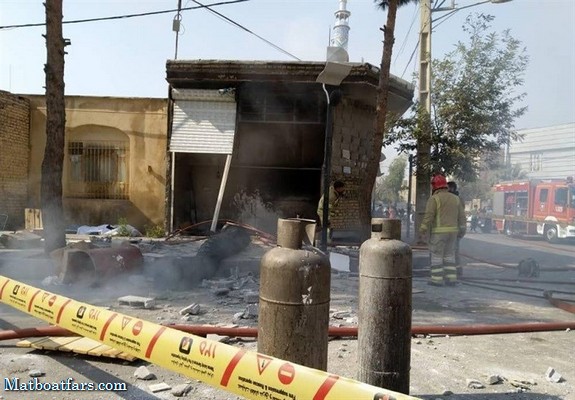 کارگاه غیرمجاز سوخت گیری گاز در صدرای شیراز منفجر شد