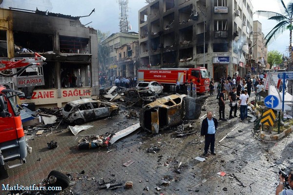 انفجار ترکیه؛  انفجار ۴ کشته و ۳۸ زخمی برجای گذاشته است
