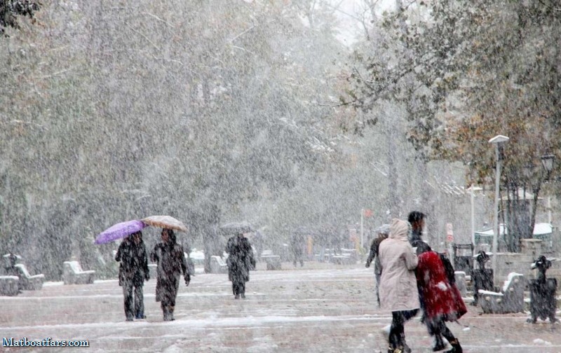 بارش برف و باران از دوشنبه در ۱۵ استان